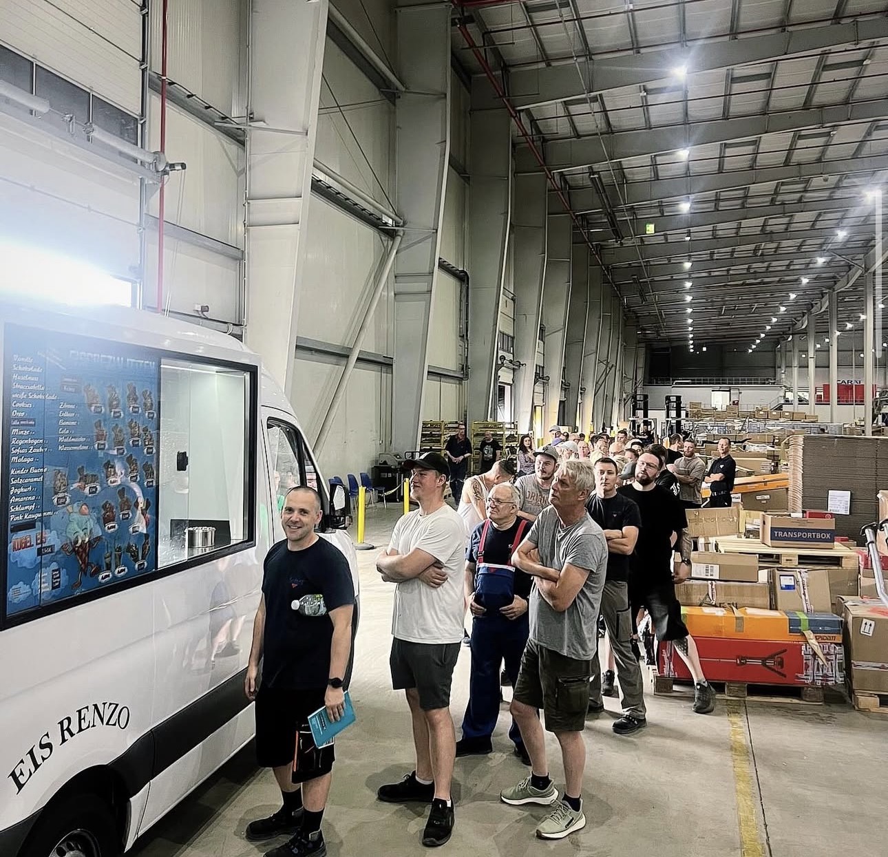 Eisaktion im Betrieb