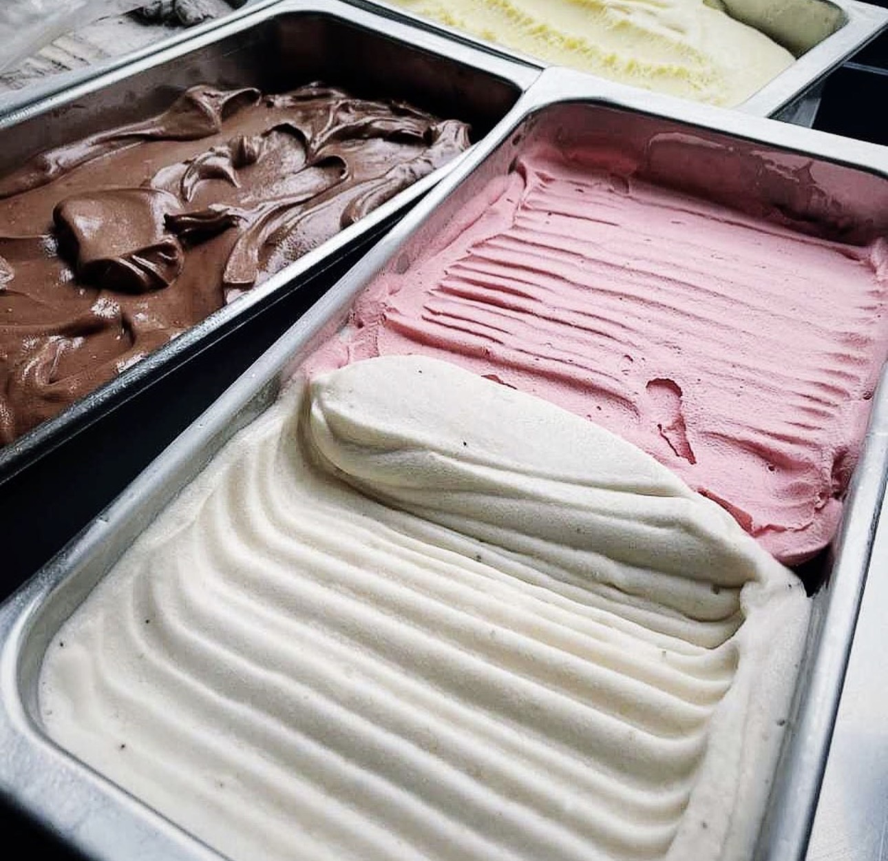 Schoko Eis, Wassermelonen Eis und Bananen Eis